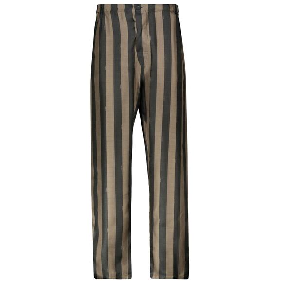 Authentic Fendi Stripe Silk Pajama Pants – IT 46 - Picture 1 of 6